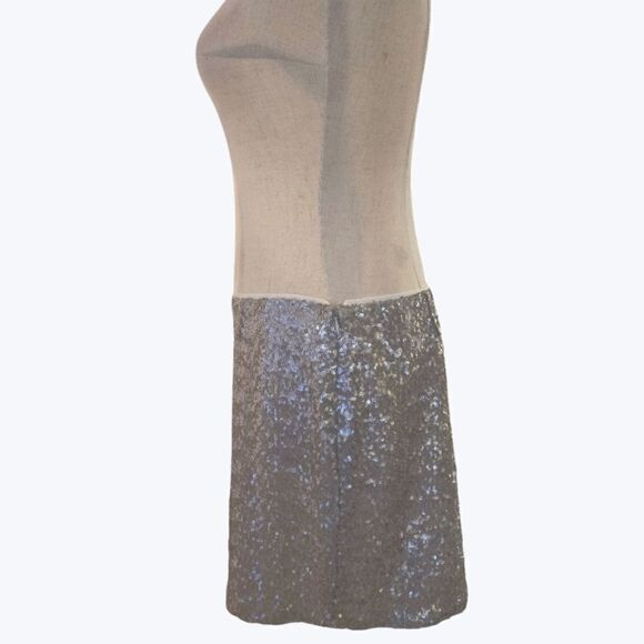 GAP Silver Sequin Mini Skirt - Picture 4 of 7